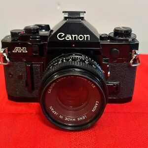 Used Canon A-1 Black SLR Camera
